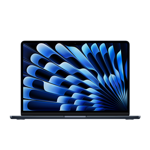 Apple MacBook Air 13 (2025), M4, 10C/8C, 16 GB, 256 GB, RUS, midnight - Nešiojamas kompiuteris MW123RU/A