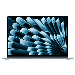 Apple MacBook Air 15 (2025), M4, 10C/10C, 16 GB, 512 GB, SWE, sky blue - Nešiojamas kompiuteris MC7C4KS/A