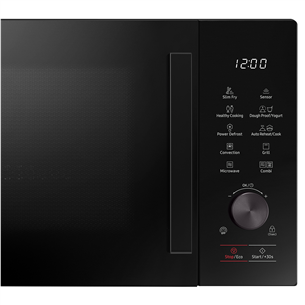 Samsung, 28 L, 2900 W, juoda - Mikrobangų krosnelė su griliu