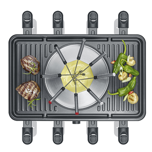 Severin, 1400 W, juodas - Raclette-Fondue komplektas