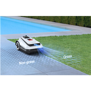 Ecovacs GOAT A1-3000 LiDAR, baltas/juodas - Vejos robotas