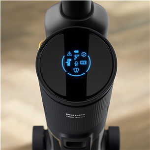 Philips 7000 Series AquaTrio, сухая и влажная уборка, черный/желтый - Беспроводной пылесос