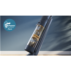 Philips 7000 Series AquaTrio, сухая и влажная уборка, черный/желтый - Беспроводной пылесос
