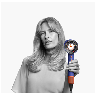 Plaukų džiovintuvas Dyson Supersonic Nural Ceramic Pop, 1600 W, mėlynas/oranžinis   Prekė-SUPERSONIC.NURALCP