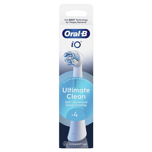 Braun Oral-B UltimateClean, 4 vnt., balti - Dantų šepetėlių antgaliai