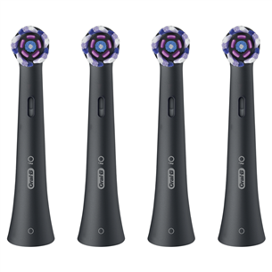 Braun Oral-B Radiant White, 4 vnt., juodi - Dantų šepetėlių antgaliai