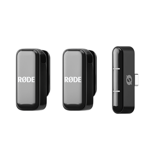 Rode Wireless Micro, USB-C, juoda - Belaidžio mikrofono sistema