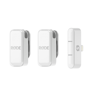 Rode Wireless Micro, Lightning, balta - Belaidžio mikrofono sistema