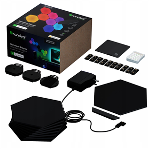 Nanoleaf Shapes Hexagons Starter Kit, 9 panels - Smart Light Starter Pack Item - NL42-0102HX-9PK