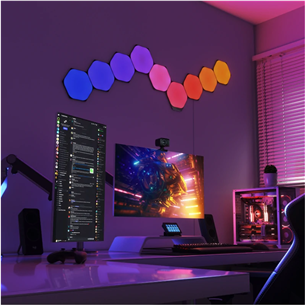 Nanoleaf Shapes Hexagons Starter Kit, 9 panels - Smart Light Starter Pack Item - NL42-0102HX-9PK