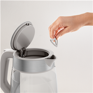 Virdulys Tefal, 1.7 L, pilkas