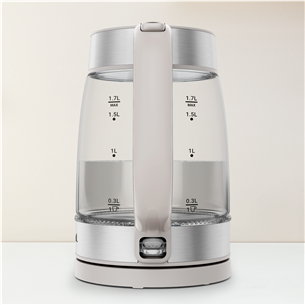 Virdulys Tefal, 1.7 L, pilkas