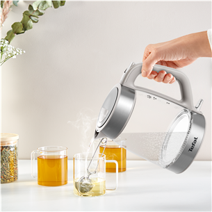Virdulys Tefal, 1.7 L, pilkas
