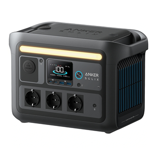 Anker Solix C800X, 768 Wh, 1200 W, pilkas - Nešiojamas maitinimo šaltinis