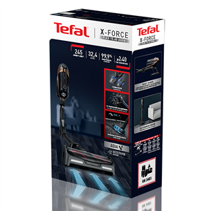 Tefal X-Force Flex 15.60 Aqua, черный/золотой - Беспроводной пылесос