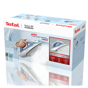 Tefal Virtuo 30, 2000 Вт, голубой - Паровой утюг