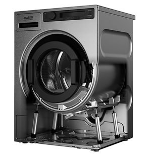 Asko, Professional, 7 kg, gylis 59,1 cm, 1600 rpm, nerūdijančio plieno spalva - Skalbimo mašina