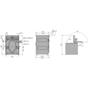 Asko, Professional, 7 kg, gylis 59,1 cm, 1600 rpm, nerūdijančio plieno spalva - Skalbimo mašina