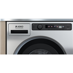 Asko, Professional, 9 kg, gylis 70,6 cm, 1400 rpm, nerūdijančio plieno spalva - Skalbimo mašina