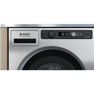 Asko, Professional, 9 kg, gylis 70,6 cm, 1400 rpm, nerūdijančio plieno spalva - Skalbimo mašina