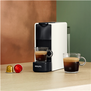 Krups Nespresso Essenza Mini, baltas – Kapsulinis kavos aparatas
