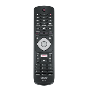 Savio RC-10, Philips TV, juodas - Universalus nuotolinio valdymo pultelis TVPUSARC10