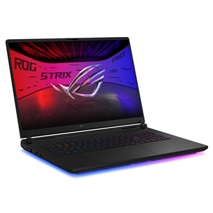 Asus ROG Strix SCAR 18, 2.5K, Mini-LED, 240 Hz, Ultra 9, 64 GB, 2 TB, RTX 5090, ENG, juodas - Nešiojamas kompiuteris