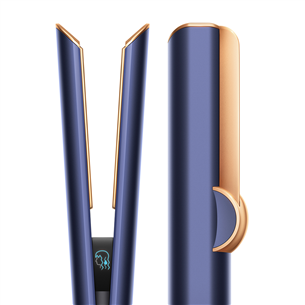 Dyson HT01 Airstrait, mėlynos - Plaukų tiesinimo žnyplės