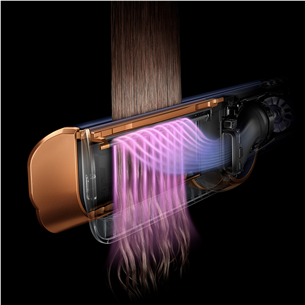Dyson HT01 Airstrait, mėlynos - Plaukų tiesinimo žnyplės