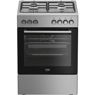 66 L, plotis 60 cm, sidabrinė - Viryklė Beko FBE62130GXDN