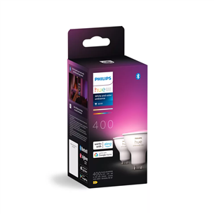 Philips Hue Smart Spotlight, white and color, GU10, 2 pc - Smart light