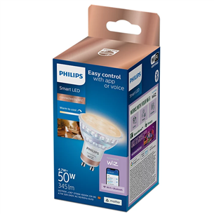 Philips Wiz Smart LED Spot, GU10, 1 vnt., balta - Išmanioji lemputė