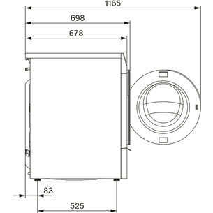 Miele WQ 1000 WPS Nova Edition, 9 kg, gylis 60 cm, 1600 rpm - Skalbimo mašina