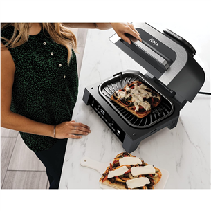 Ninja 6-in-1 MAX, 1760 W, juodas/sidabrinis – Grilis ir karšto oro gruzdintuvė