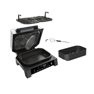 Ninja 6-in-1 MAX, 1760 W, juodas/sidabrinis – Grilis ir karšto oro gruzdintuvė