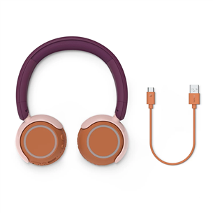 Philips TAK4200, violetinės - Vaikiškos belaidės ausinės