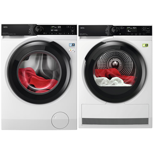 AEG, 9 kg + 8 kg - Skalbimo mašina + džiovyklė LFR73964VE+TR8384CE