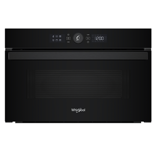 Whirlpool, 31 L, 1000 W, juoda - Įmontuojama mikrobangų krosnelė su griliu WMD44MB