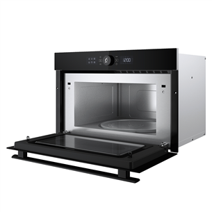 Whirlpool, 31 L, 1000 W, juoda - Įmontuojama mikrobangų krosnelė su griliu