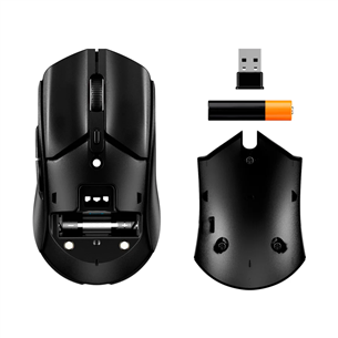 HyperX Pulsefire Haste 2 Core, juoda - Belaidė pelė