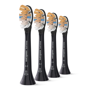 Philips Sonicare Premium All-in-One, 4 vnt., juodi - Dantų šepetėlių antgaliai HX9094/88