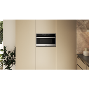 Whirlpool, 31 L, 1000 W, nerūdijančio plieno spalvos - Įmontuojama mikrobangų krosnelė su griliu