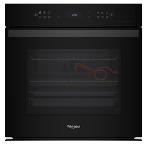 Whirlpool, 73 л, гпиролитическая очистка, черный - Интегрируемый духовой шкаф WOI6A8FPT1SBA
