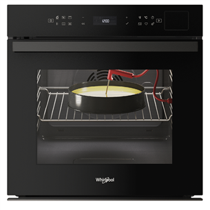 Whirlpool, 73 л, гпиролитическая очистка, черный - Интегрируемый духовой шкаф