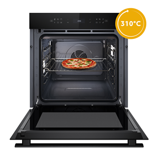 Whirlpool, 73 л, гпиролитическая очистка, черный - Интегрируемый духовой шкаф