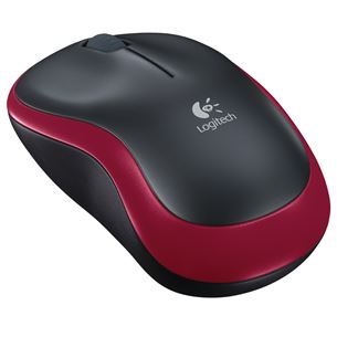 Logitech M185, gray/red - Wireless Optical Mouse Item - 910-002240 910-002240