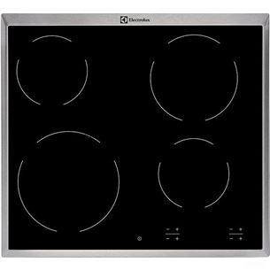 Electrolux, width 57.6 cm, steel frame, black - Built-in Ceramic Hob Item - EHF6240XXK EHF6240XXK