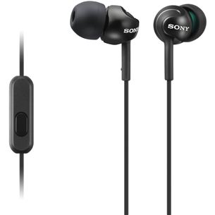 Ausinės Sony MDR-EX110AP, Juodos Prekė - MDREX110APB.CE7 MDREX110APB.CE7